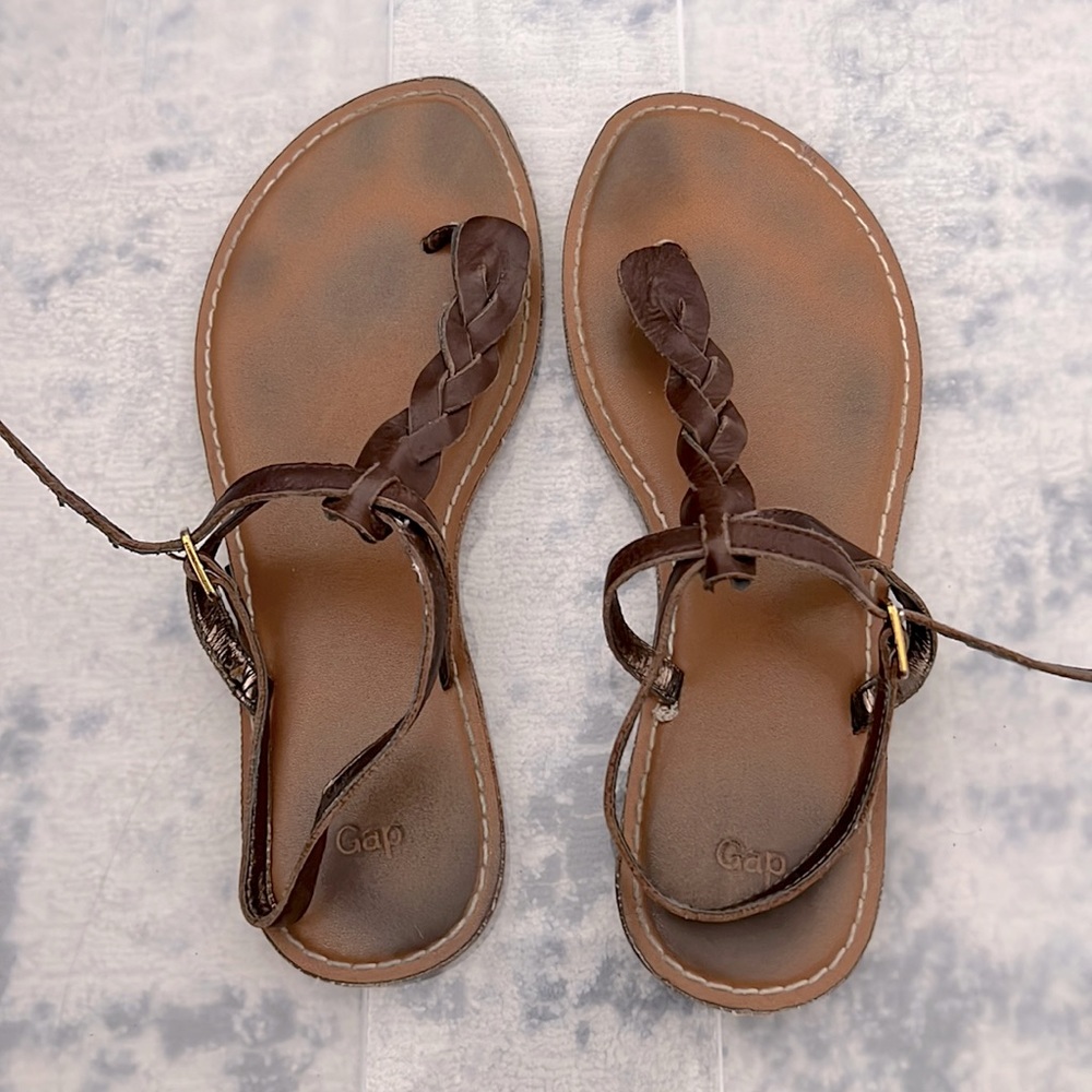 Gap Brown Leather Sandal